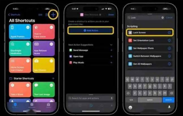 平利苹果14锁屏维修店分享iPhone14升级iOS16.4后如何创建锁屏快捷方式 