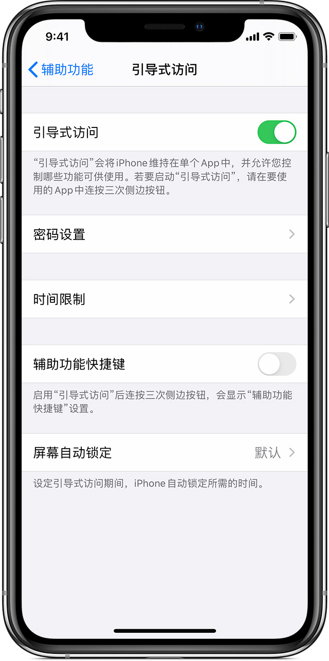 平利苹果手机维修分享如何在 iPhone 上退出引导式访问 