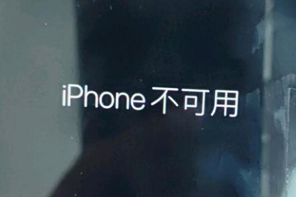 平利苹果服务网点分享锁屏界面显示“iPhone 不可用”如何解决 